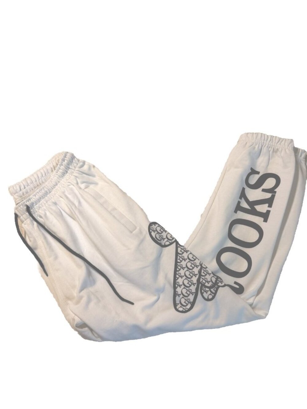 Crooks & Castles White Medium Sweat Pants NEW - Picture 3 of 8